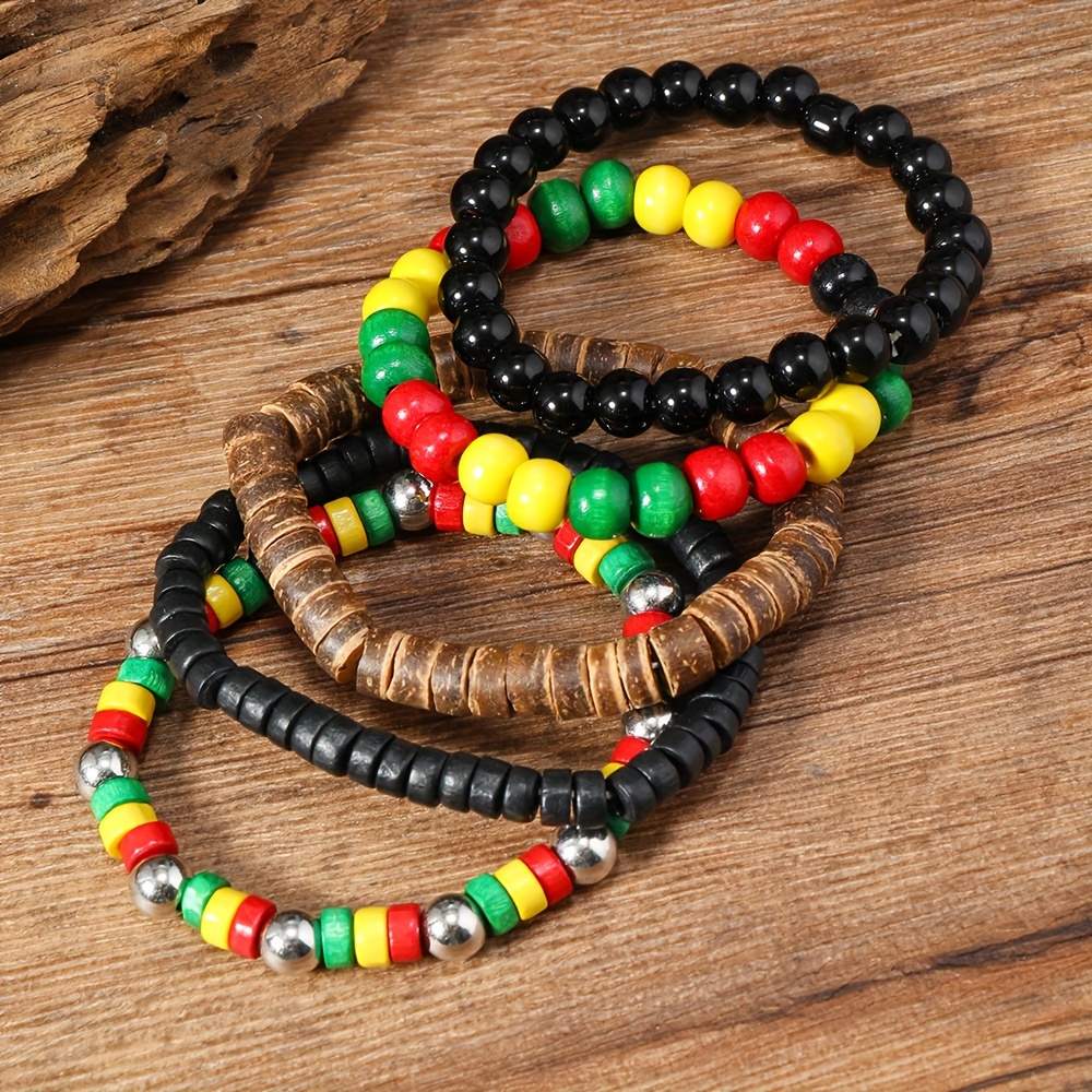 Men's Island Vacation Style Beaded Bracelet